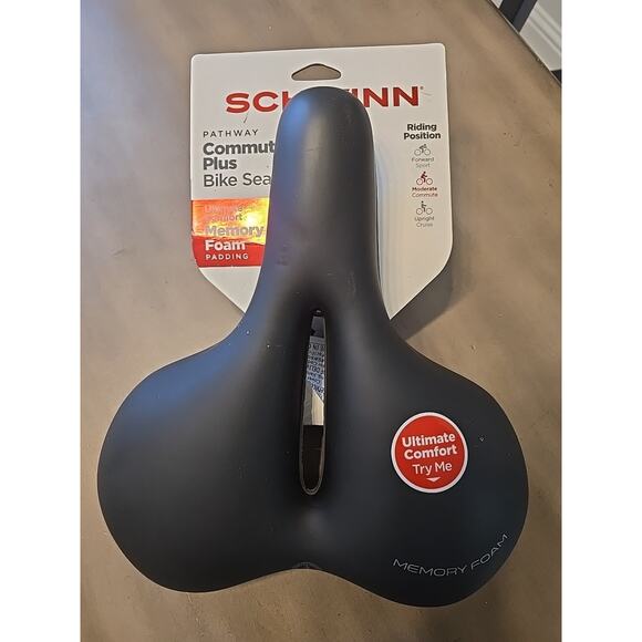 New!! Schwinn Pathway Commuter Plus Memory Foam Bike Seat. - Picture 1 of 5